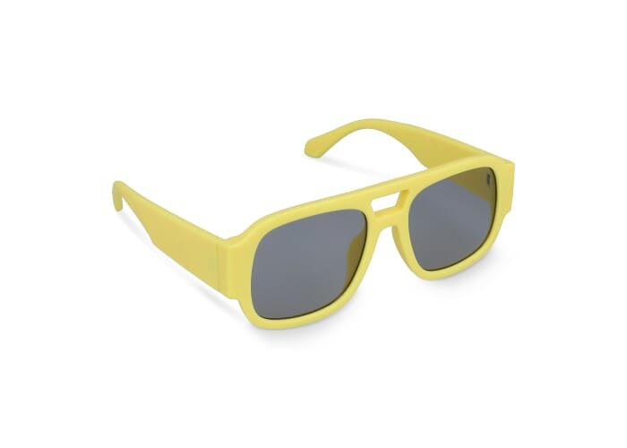 Solaires publicitaires UV400 en RPC Bastian Jaunes clair